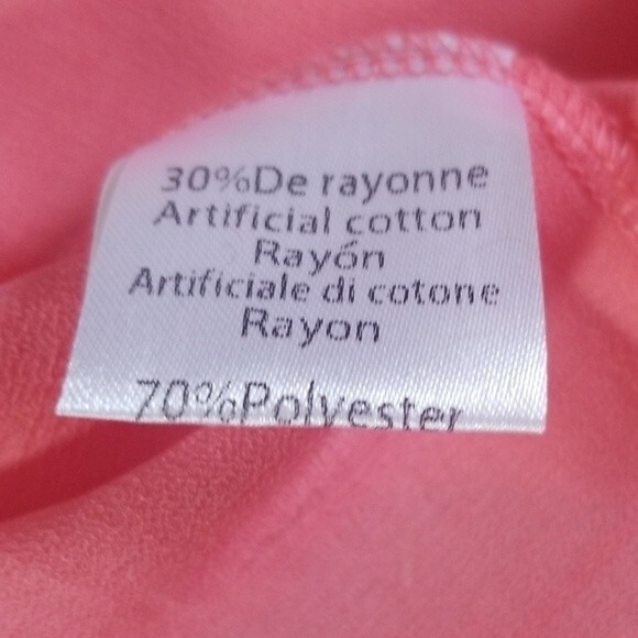 Julia coral top with gold studded trim. Size m/l - Picture 7 of 7